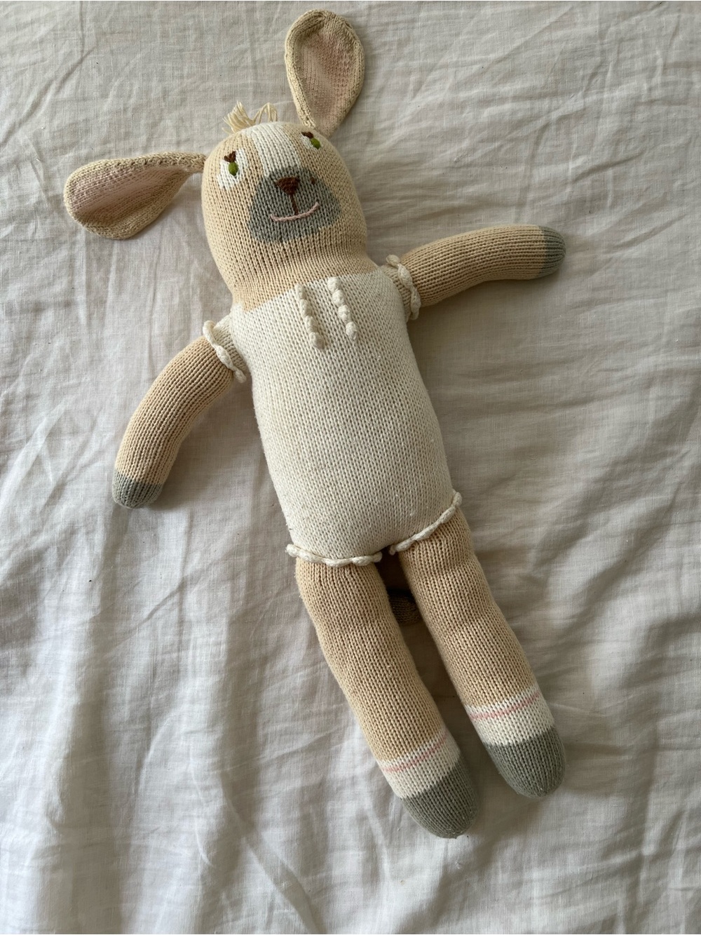 Bla Bla Kids Pearl The Dog Plush Knit Stuffed Animal